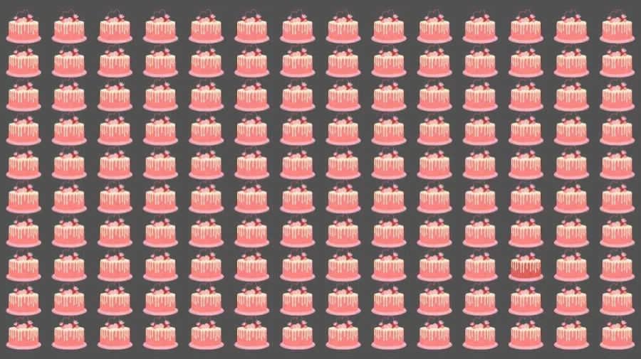Optical Illusion Brain Test: Can you find the Odd Cake within 10 Seconds?