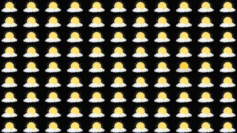 Optical Illusion Brain Test: Can you find the Odd Sun in this Image?