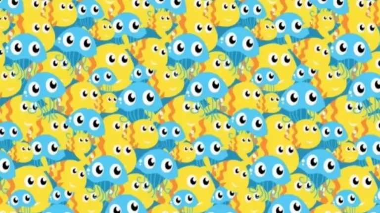 Optical Illusion Brain Test: Eagle Eyes Only Spot The Snail Among These Fishes And Jellyfishes Within 19 Seconds