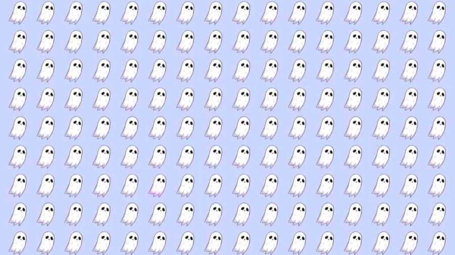 Optical Illusion Brain Test: Find the Odd Ghost in this Image in 12 Seconds