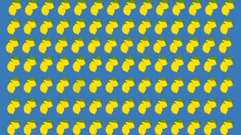 Optical Illusion: Can you find the Odd Lemon within 5 Seconds?