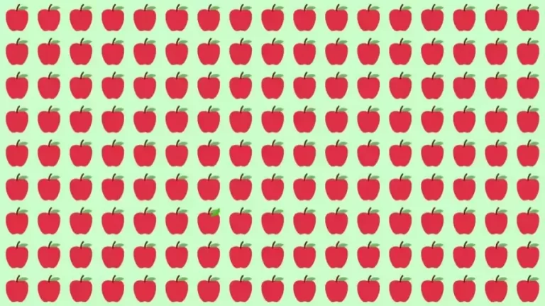 Optical Illusion: Find the Odd Apple in this Image