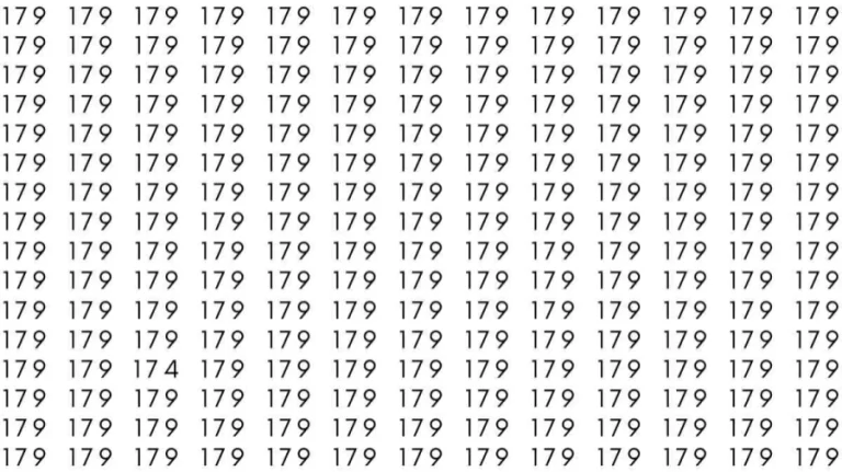 Optical Illusion: If you have eagle eyes find 174 among 179 in 10 Seconds?