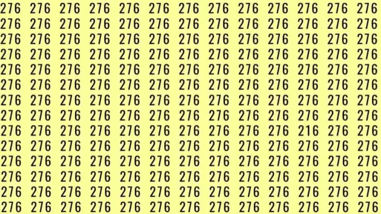 Optical Illusion: If you have eagle eyes find 216 among 276 in 5 Seconds?