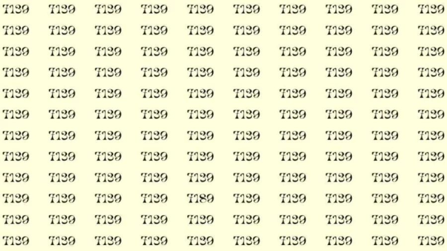 Optical Illusion: If you have hawk eyes find 7189 among 7139 in 10 Seconds?