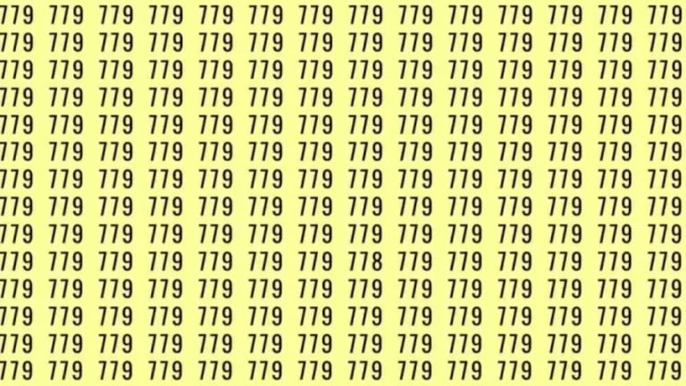 Optical Illusion: If you have sharp eyes find 778 among 779 in 10 Seconds?