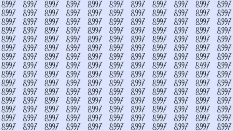 Optical Illusion: If you have sharp eyes find 8497 among 8997 in 8 Seconds?