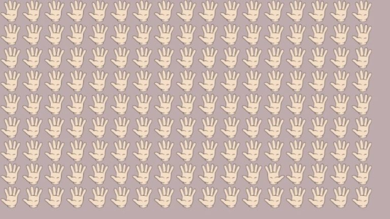 Optical Illusion: Only 2% of People with Sharp Eyes can find the Odd Hand