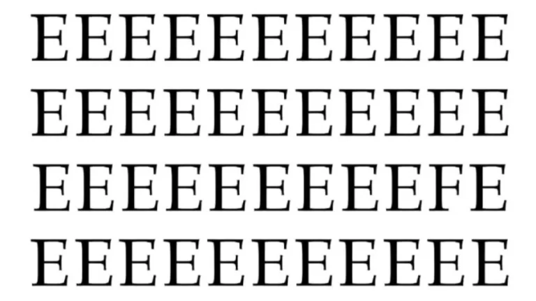 Optical Illusion: You have Eagle eyes if you can spot the odd letter in 7 seconds