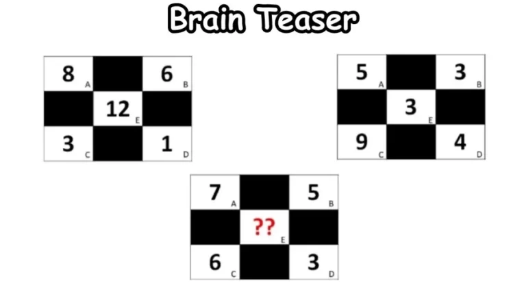 Solve this Checkered Math Puzzle and Find the Missing Number – Brain Teaser