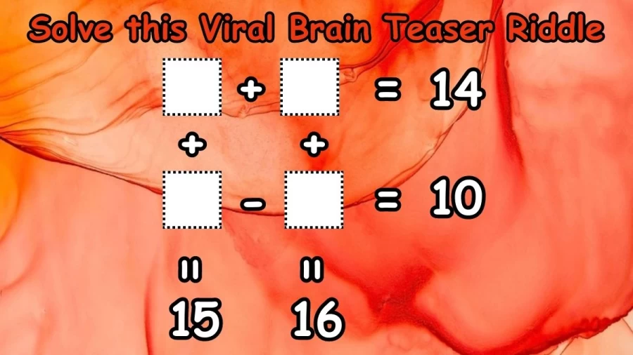 Solve this Viral Brain Teaser Riddle in Less than 1 Minute