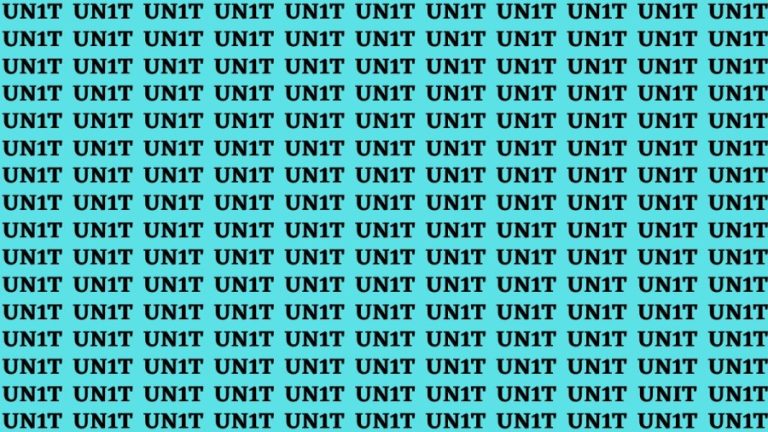 Brain Test: If you have Hawk Eyes Find the Word Unit in 18 Secs