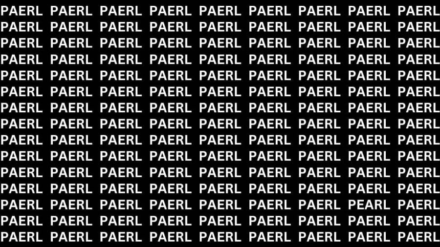 Brain Teaser: If you have Sharp Eyes Find the word Pearl in 20 secs