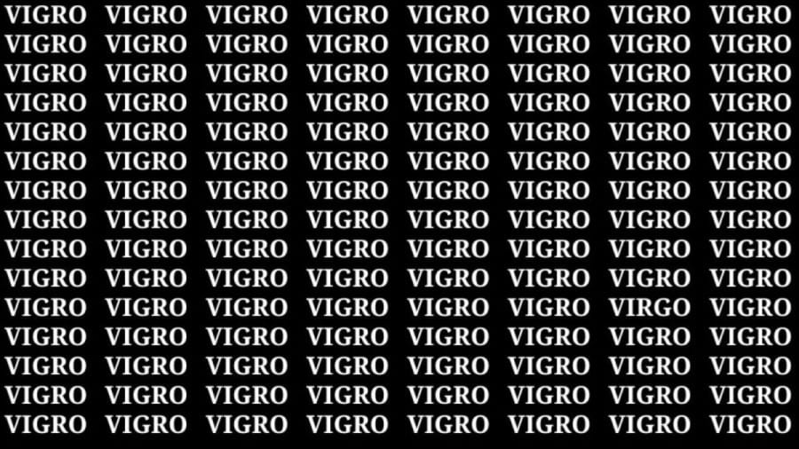 Optical Illusion Visual Test: If you have Hawk Eyes find the Word Virgo within 15 Secs? Explanation and Solution to the Optical Illusion