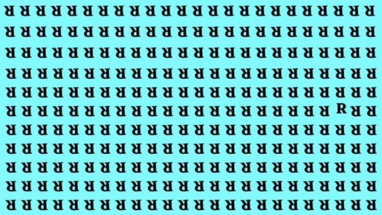 Optical Illusion Visual Test: If you have Eagle Eyes find the R in 15 Secs