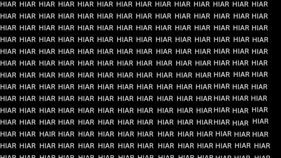 Optical Illusion: If You Have Sharp Eyes Find The Word Hair In 15 Secs