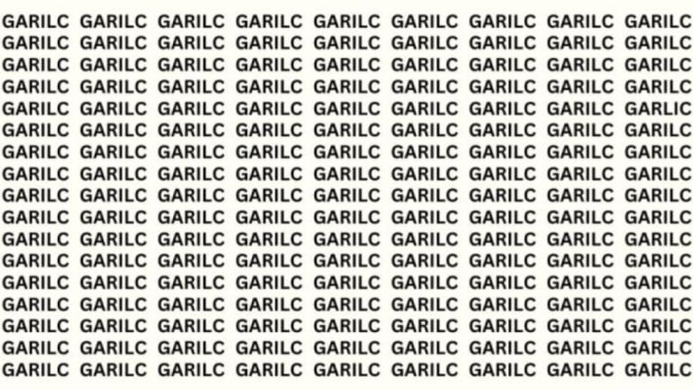 Optical Illusion: If you have eagle eyes find the Word Garlic in 15 Secs