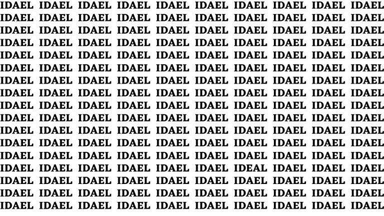 Brain Teaser: If You Have Hawk Eyes Find The Word Ideal In 18 Secs