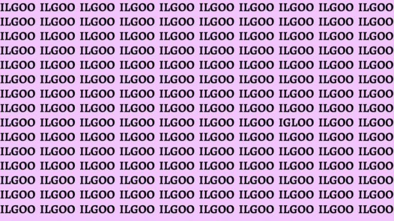 Brain Teaser: If You Have Sharp Eyes Find The Word Igloo In 20 Secs