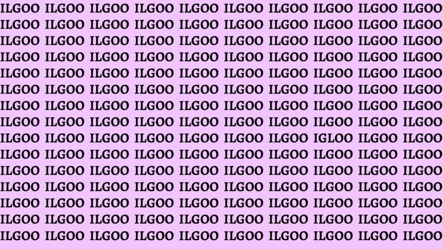 Brain Teaser: If You Have Sharp Eyes Find The Word Igloo In 20 Secs