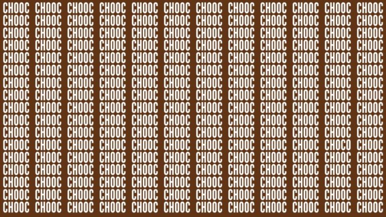 Brain Teaser: If You Have Eagle Eyes Find The Word Choco In 18 Secs