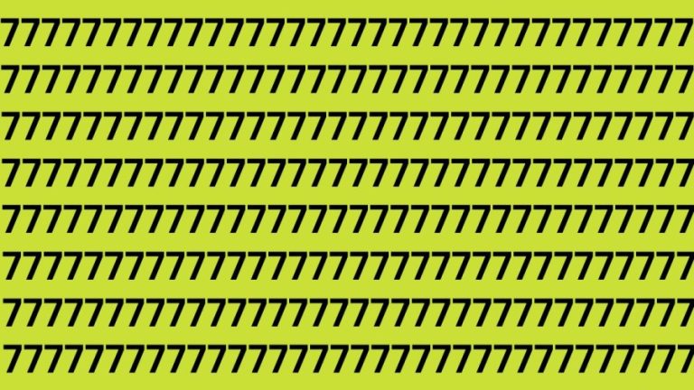 Optical Illusion Brain Test: If You Have Eagle Eyes Find 1 among the 7s within 20 Seconds?