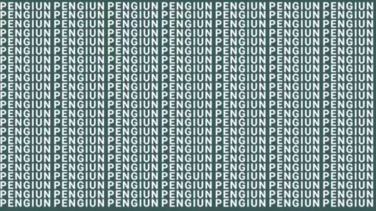 Brain Teaser: If You Have Hawk Eyes Find The Word Penguin In 10 Secs