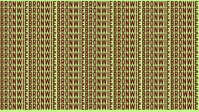 Brain Teaser: If You Have Eagle Eyes Find The Word Brownie In 15 Secs