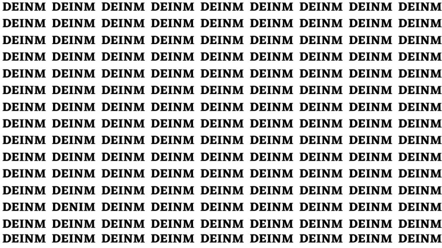 Brain Teaser: If You Have Eagle Eyes Find The Word Denim In 15 Secs