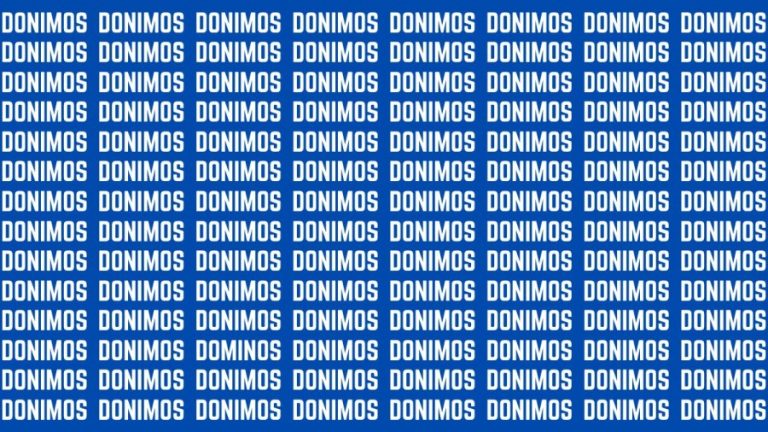 Brain Teaser: If You Have Sharp Eyes Find The Word Dominos In 20 Secs