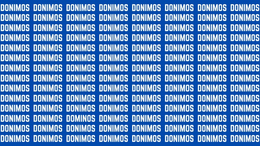 Brain Teaser: If You Have Sharp Eyes Find The Word Dominos In 20 Secs