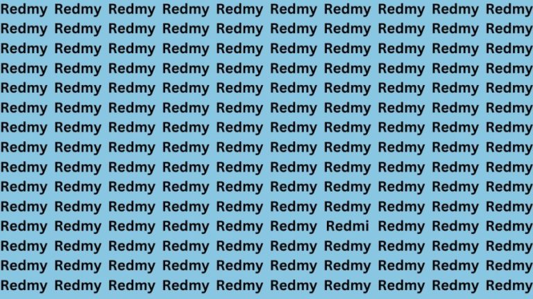 Brain Teaser: If You Have Sharp Eyes Find The Word Redmi In 20 Secs