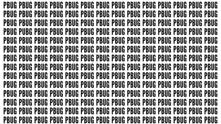 Brain Teaser: If You Have Eagle Eyes Find The Word PUBG In 20 Secs