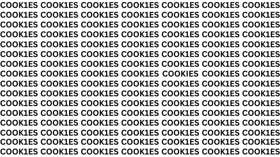 Brain Teaser: If You Have Eagle Eyes Find The Word Cookies In 20 Secs