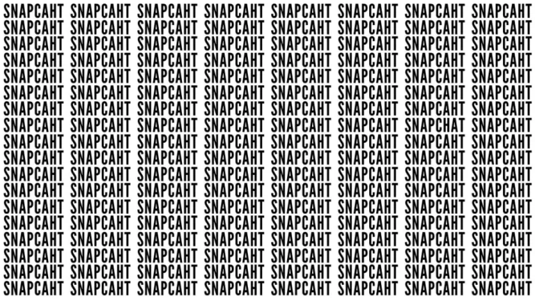 Brain Teaser: If You Have Sharp Eyes Find The Word Snapchat In 20 Secs