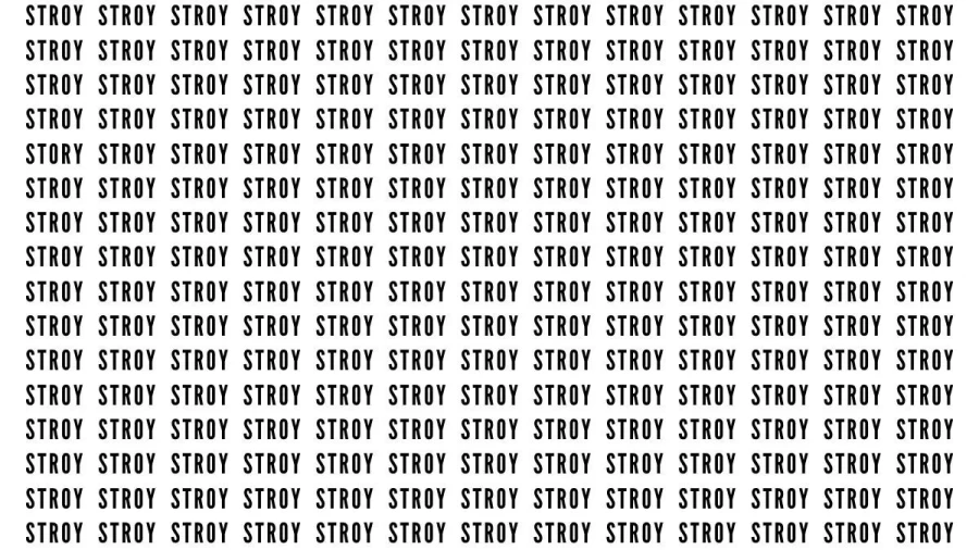 Brain Test: If You Have Sharp Eyes Find The Word Story In 20 Secs