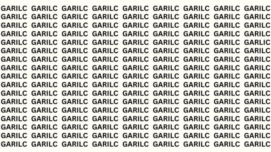Optical Illusion: If You Have Hawk Eyes Find The Word Garlic In 15 Secs
