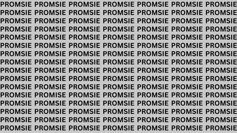 Brain Teaser: If You Have Eagle Eyes Find The Word Promise In 20 Secs
