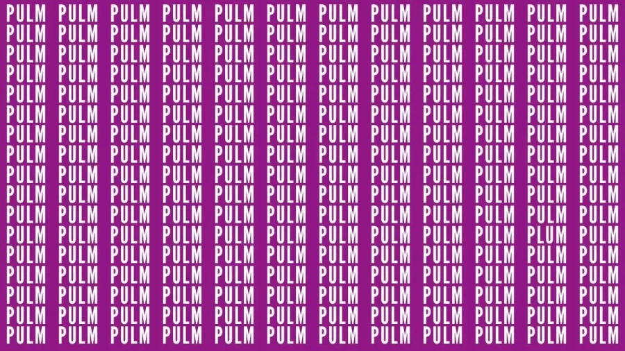 Brain Teaser: If You Have Sharp Eyes Find The Word Plum In 20 Secs