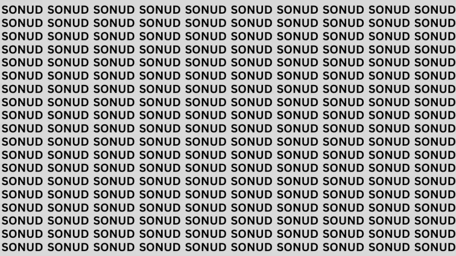 Brain Teaser: If You Have Eagle Eyes Find The Word Sound In 20 Secs