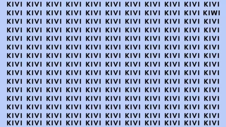 Brain Teaser: If You Have Hawk Eyes Find The Word Kiwi In 12 Secs