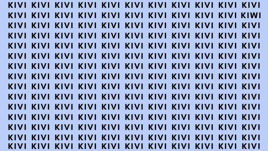 Brain Teaser: If You Have Hawk Eyes Find The Word Kiwi In 12 Secs