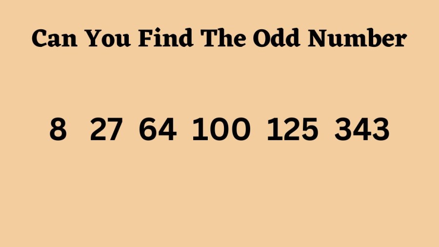 Brain Teaser: Can You Find the Odd Number Out?