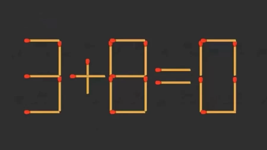 Brain Teaser: Can You Remove 2 Matchsticks To Fix The Equation? Matchstick Riddles