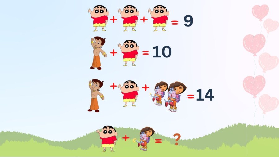 Brain Teaser Can You Solve This Cartoon Math Puzzle?