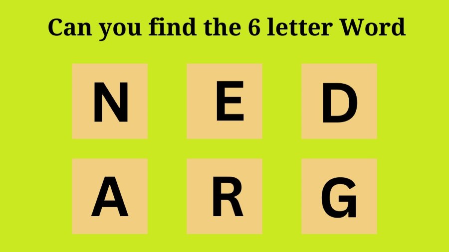 Brain Teaser: Can you Spot the 6 Letter Word in 10 Seconds? Scrambled Word Puzzle