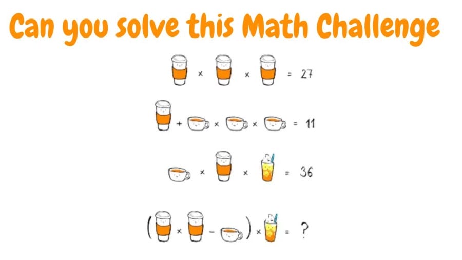 Brain Teaser: Can you solve this Math Challenge in 20 seconds?
