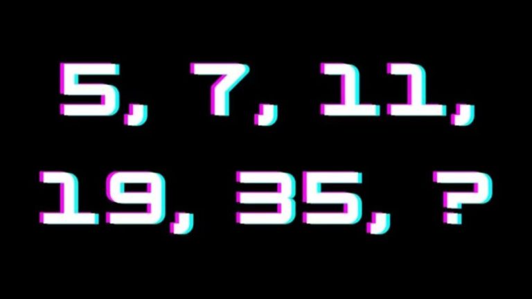 Brain Teaser: Complete This Number Sequence 5, 7, 11, 19, 35, ?