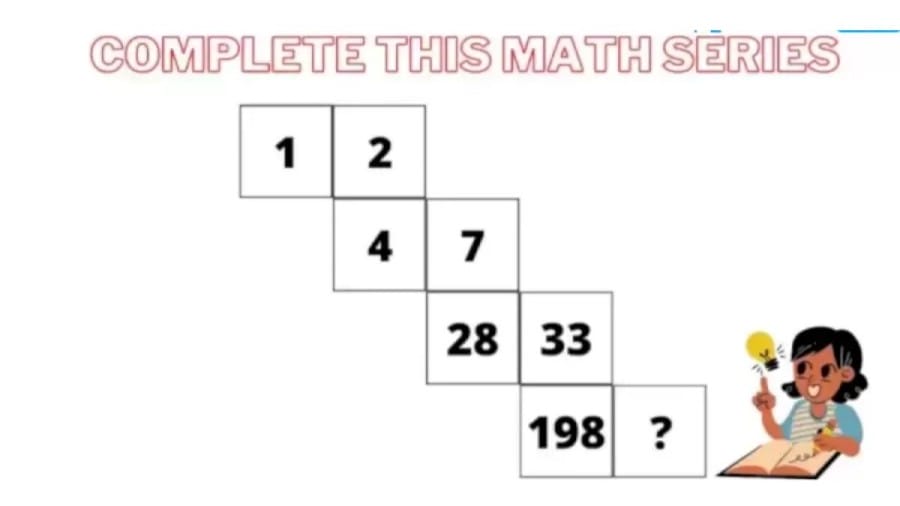 Brain Teaser: Complete this Math Step Series in 20 Seconds