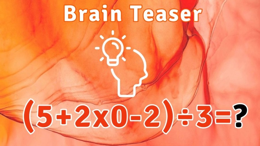 Brain Teaser: Equate (5+2x0-2)÷3